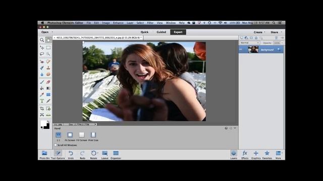 Resizing a Photo in Photoshop Elements смотреть онлайн
