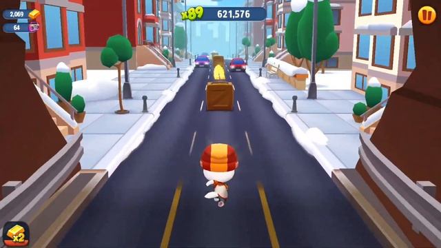 Talking Tom Hero Dash | Skater Angela vs Raccoon Boss in Street Jam Event | Android iOS смотреть онлайн