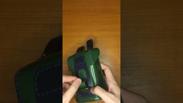 Поясная Сумка из Кожи (зелёная) | Обзор | Shorts