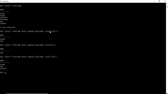 sql-REGEXP_LIKE() | {n}, {m,}, {m,n}, \w, \W | part-3 смотреть онлайн