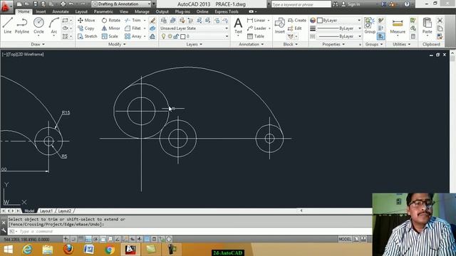 Autocad 2D practice drawing - 01 | AutoCAD Tutorial смотреть онлайн