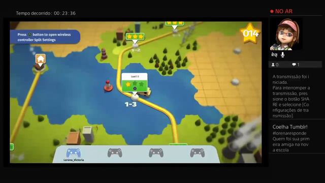 Transmissão ao vivo do PS4 de Lorena Victoria online jogando Overcooked! смотреть онлайн