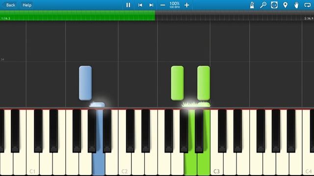 Макcим - На Радиоволнах (на пианино Synthesia) смотреть онлайн