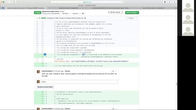 Kubernetes SIG Storage - API Review Ephemeral CSI volumes 20190801 смотреть онлайн