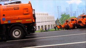 День города в Москве. Парад городской техники. Birthday of Moscow. The parade of municipal vehicles