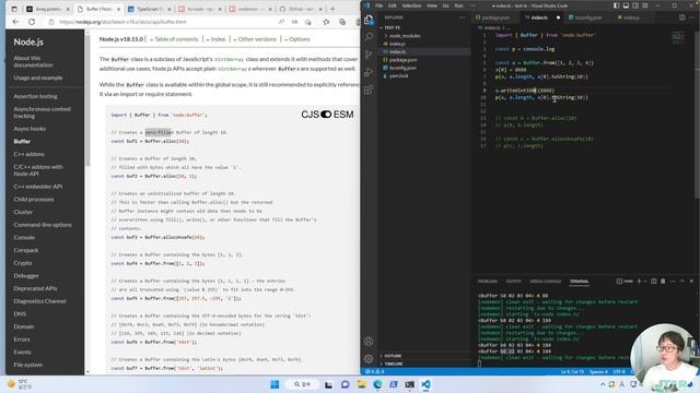 메미의 개발학교 12 Nodejs Buffer 알아보기 смотреть онлайн