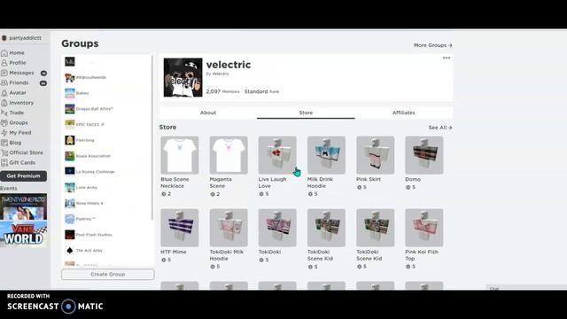 3 SCENE ROBLOX CLOTHING GROUPS смотреть онлайн