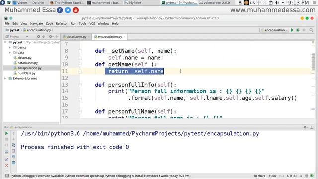48 Python 3 OOP Encapsulation смотреть онлайн