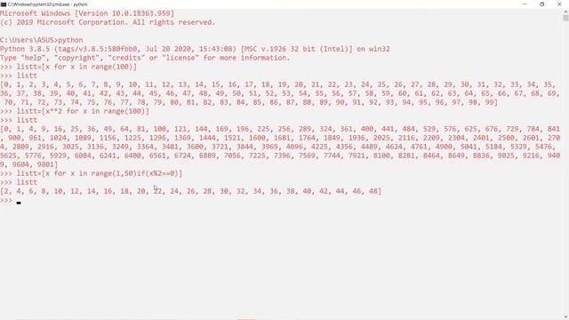 Session 12 - List Comprehension смотреть онлайн
