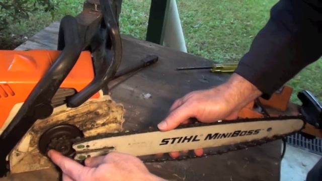 HOW TO PUT ON A CHAIN SAW CHAIN THE RIGHT WAY смотреть онлайн