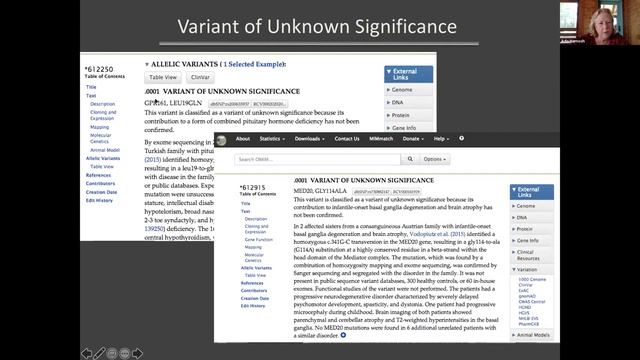 Online Mendelian Inheritance in Man (ClinGen Biocurator Working Group) смотреть онлайн