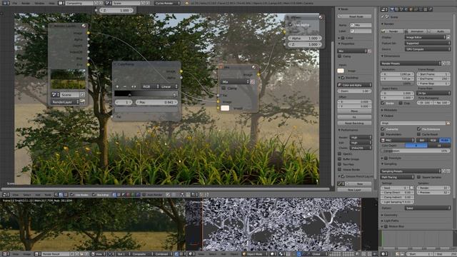 Туман и Лучи Солнца в Blender смотреть онлайн