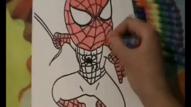 Человек паук, раскраска, spiderman coloring смотреть онлайн