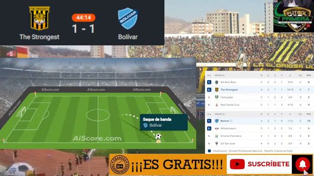 THE STRONGEST VS BOLIVAR EN VIVO POR GRANEGA EL CLASICO ⚽ LIGA BOLIVIA 2024 - JORNADA 5 смотреть онлайн