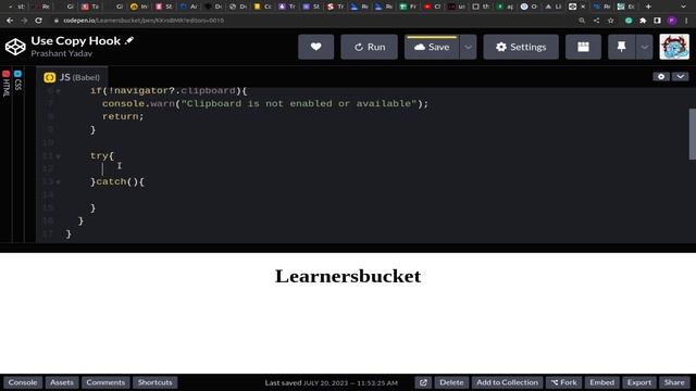useCopy() hook in React | React Machine Coding Question - 52 смотреть онлайн