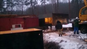 Прогрев кабеля и установка низов БКТП