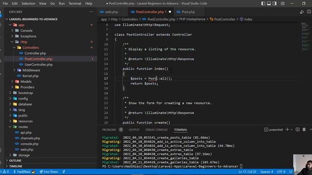 (43) Move Login to Controller | Laravel 9 Course in Hindi смотреть онлайн