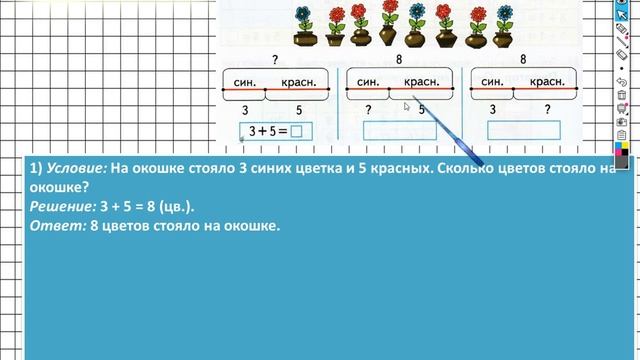 Страница 52 Задание №6 - ГДЗ по математике 1 класс (Дорофеев Г.В.) Часть 2 смотреть онлайн