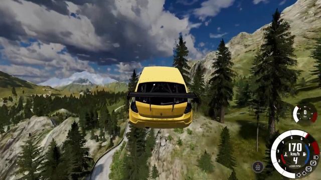 RENAULT SANDERO NO DESAFIO DO SALTO - BeamNG.drive смотреть онлайн