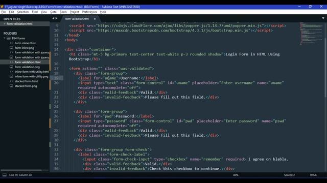 ™ form validation in bootstrap 5 смотреть онлайн