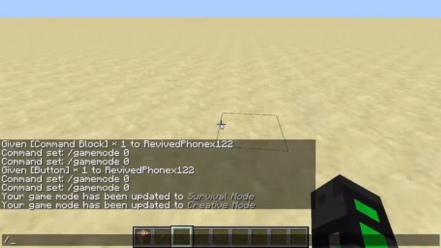 Minecraft Command Block tutorial (part 1) /gamemode смотреть онлайн