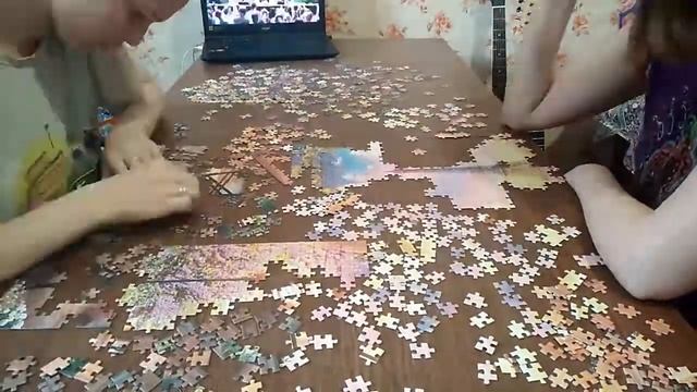 Собираем пазлы на 1000 деталей смотреть онлайн