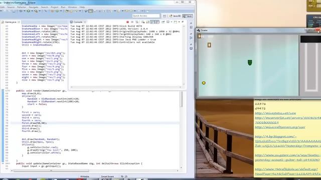 Making Snake 2D In Java:: Part Two! Adding Intersect, Food and Scores смотреть онлайн