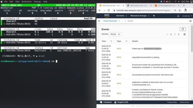 AWS-12 Deploying app in elastic beanstalk using EB CLI смотреть онлайн
