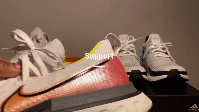 NIKE REACT INFINITY RUN Fk vs ADIDAS ULTRABOOST '19 COMPARISON смотреть онлайн
