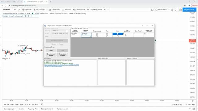 Бот TradingView. Торговля по сигналам TradingView на Binance, FTX и Bybit смотреть онлайн
