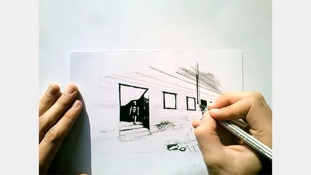 Boy in factory #1 | Ink drawing смотреть онлайн