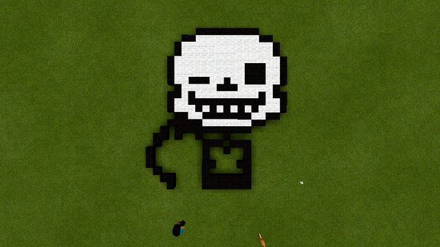 PixelArt de Sans [Undertale] Minecraft смотреть онлайн