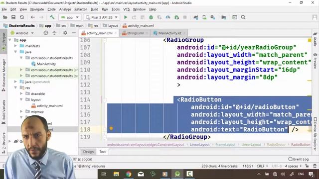 19 Android Kotlin Students Results App FrameLayout, RadioGroup, RadioButtons смотреть онлайн