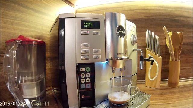 Jura Impressa S9 / S90 setting, programming, water quantity смотреть онлайн