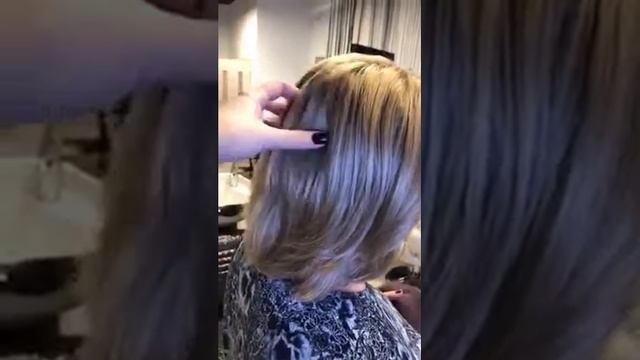 Холодный блонд с растяжкой,г.Иваново "Студия окрашивания волос" смотреть онлайн