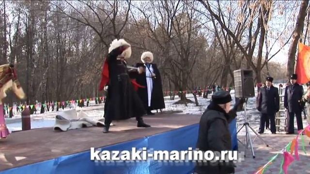 масленица в Измайлово выступление ансамбля "Казачий дюк" смотреть онлайн