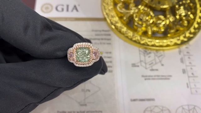 ЭКСКЛЮЗИВ!!! КОЛЬЦО С ЗЕЛЁНЫМ БРИЛЛИАНТОМ 2,51 КАРАТА смотреть онлайн