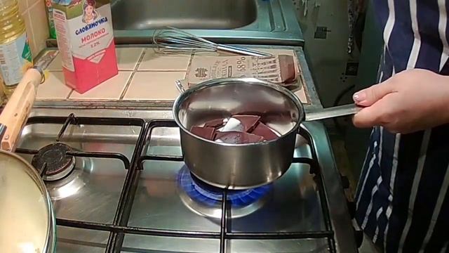 Груша в вине и шоколаде , Новогодний десерт . смотреть онлайн