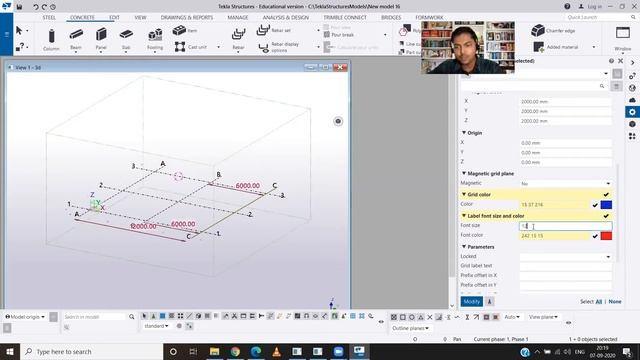 MODIFYING GRID LINES IN TEKLA STRUCTURES.//(Basic of Tekla Structures) смотреть онлайн
