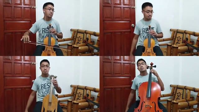 Carol of the Bells - with violin played like cello смотреть онлайн