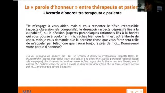 Tentative de suicide : Comment changer le point de vue du patient ? смотреть онлайн