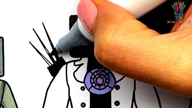 Skibidi Toilet New Coloring Pages / How to color EVOLUTION OF TITAN TV MAN BOSS смотреть онлайн