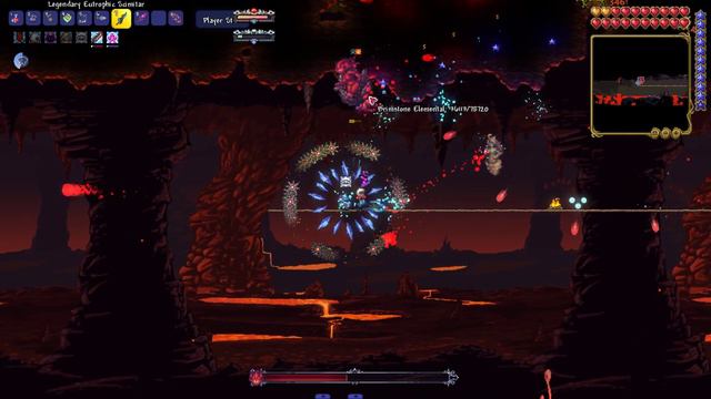 Terraria but I fight a very powerful fire elemental смотреть онлайн