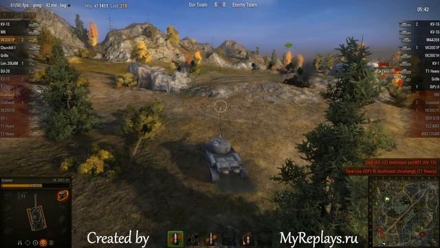 WOT: Karelia - VK 3001 (P) - 5 frags - смотреть онлайн
