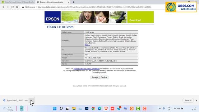 Epson L3110 scanner driver download and full installation | Epson scan 2 @OurBestSolution смотреть онлайн