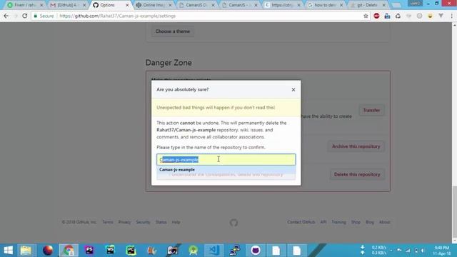 how to delete repository in github смотреть онлайн