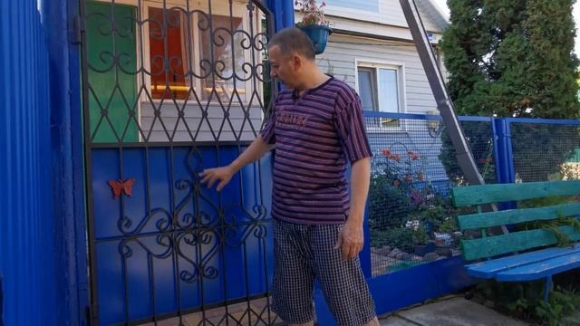 Самодельная уличная калитка из металла с элементами "холодной ковки" смотреть онлайн