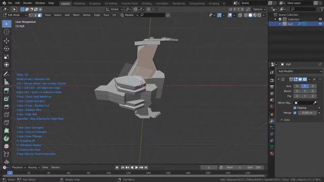 16 BLENDER Космический корабль GRID MODELER смотреть онлайн