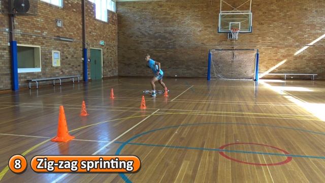 Relay race: Moving › Zig-zag sprinting | Teaching fundamentals of PE (K-3) смотреть онлайн