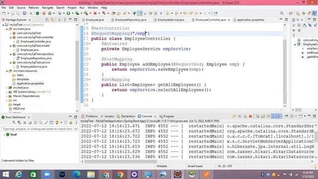 create spring boot project with mysql database in telugu by java temple - part3 || java temple смотреть онлайн